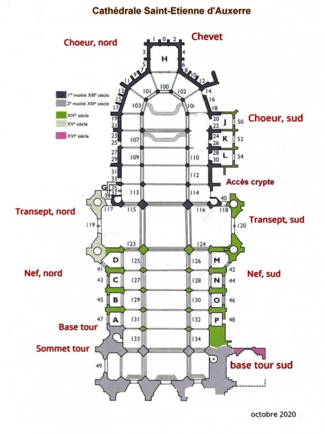Plan Cathédrale Auxerre